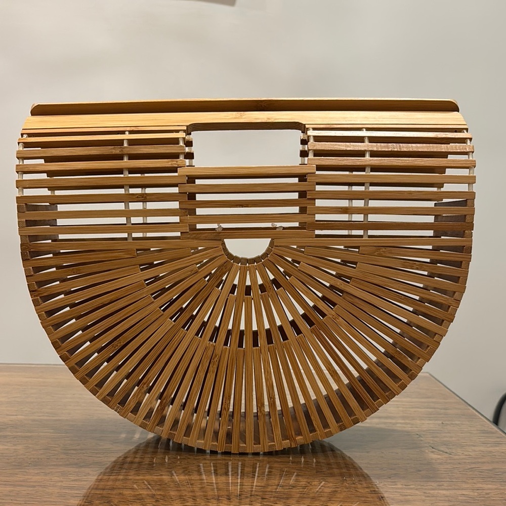 Bamboo clutch purse